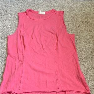 Women's Pink Sleeveless Top